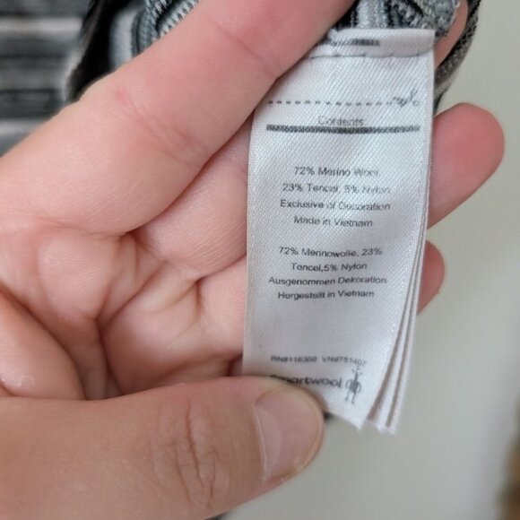 Smartwool Merino Wool Gray Striped Warm Outdoor Ski Lodge Skirt Size Medium - Picture 3 of 6